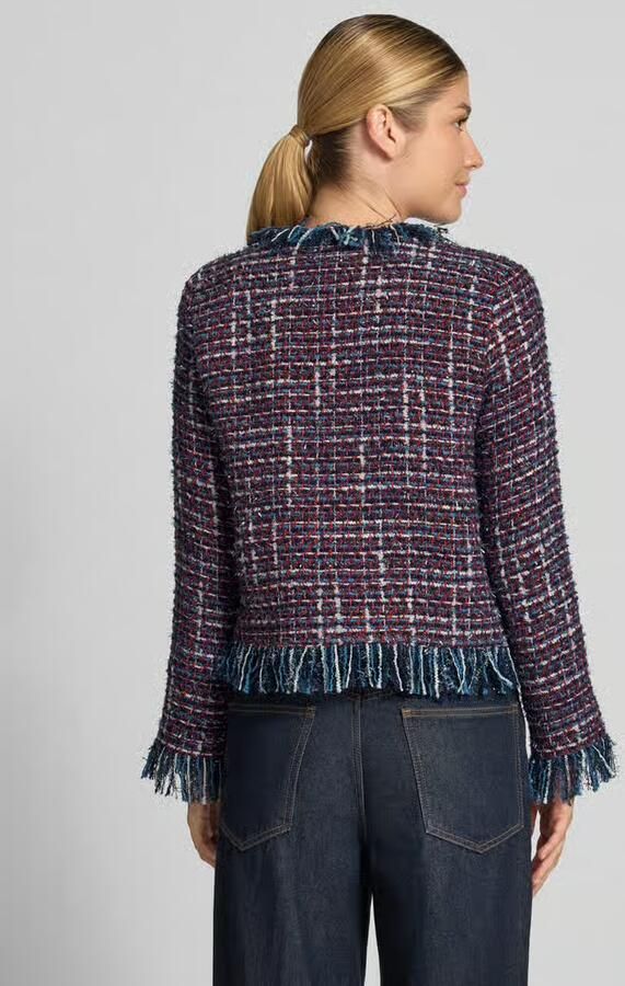Rich & Royal Regular fit blazer met franjes - Foto 2