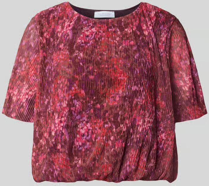 Rich & Royal regular fit blouse in plissélook