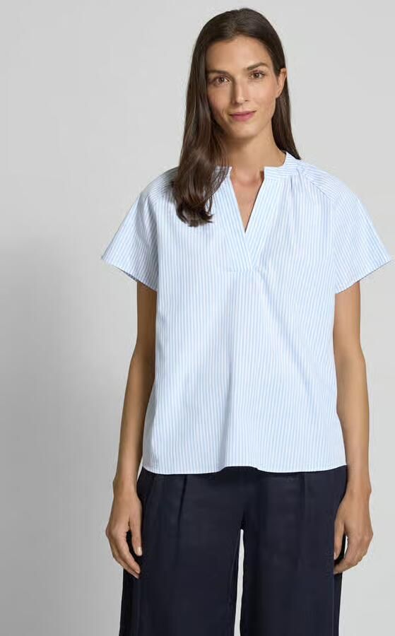 Rich & Royal Regular fit blouse met tuniekkraag - Foto 9