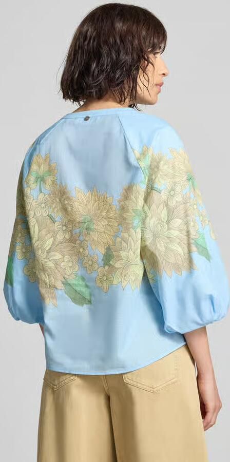 Rich & Royal regular fit blouse met V-hals en 3 4-mouw - Foto 3
