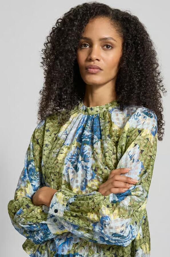 Rich & Royal Regular fit Blouse met zijdegehalte