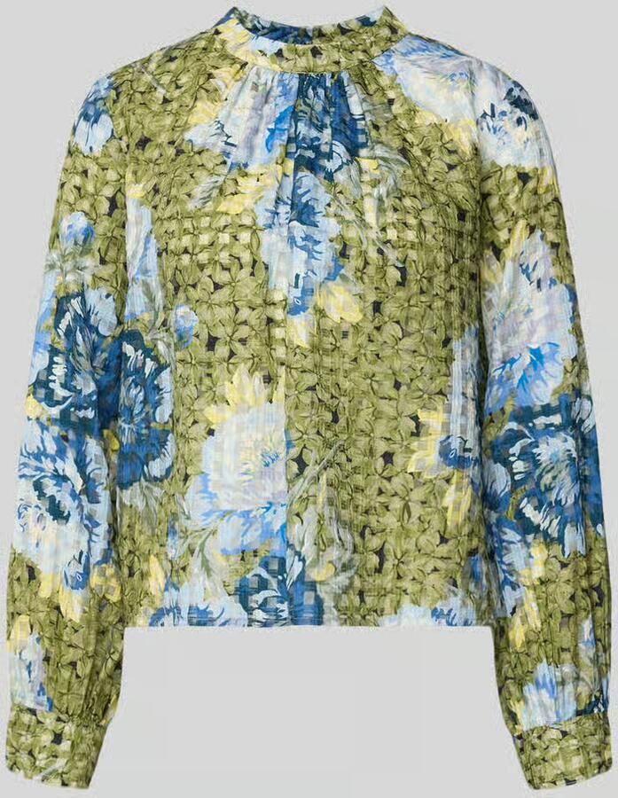 Rich & Royal Regular fit Blouse met zijdegehalte - Foto 2