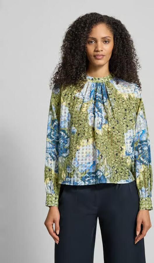 Rich & Royal Regular fit Blouse met zijdegehalte - Foto 3