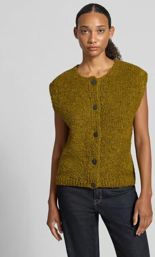 Rich & Royal Regular fit bodywarmer met wol in bouclé-look - Foto 3