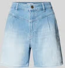 Rich & Royal Regular fit korte jeans met plooien
