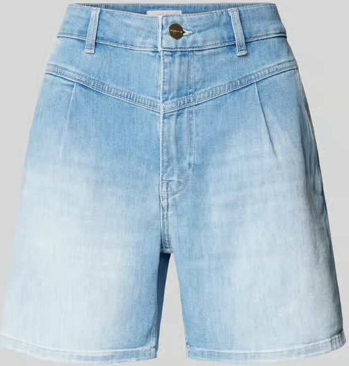 Rich & Royal Regular fit korte jeans met plooien - Foto 3