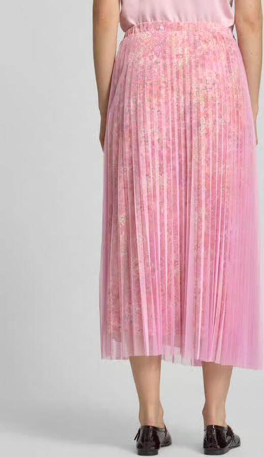 Rich & Royal regular fit midirok in plissé-look - Foto 3