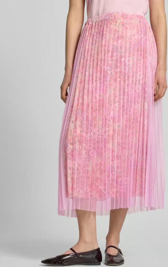 Rich & Royal regular fit midirok in plissé-look - Foto 2