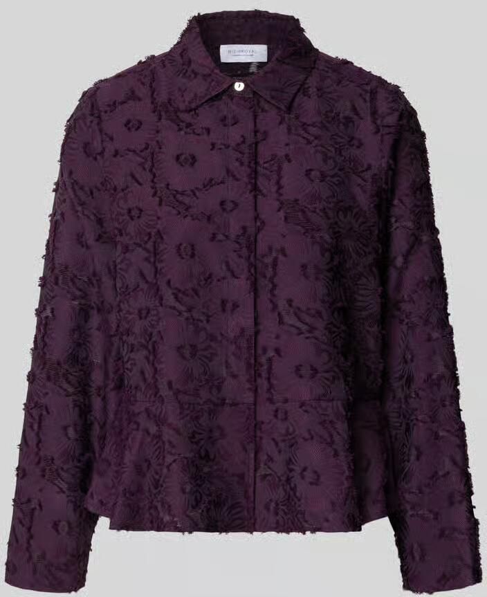 Rich & Royal Regular fit overhemdblouse met afdekstrip