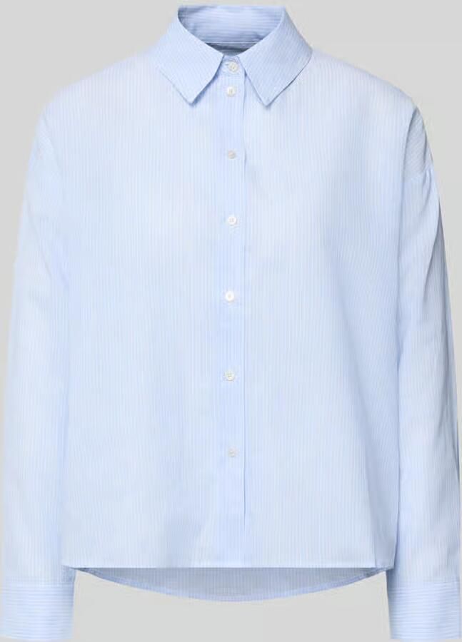 Rich & Royal regular fit overhemdblouse met linnen