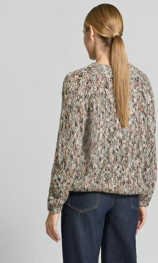 Rich & Royal Regular fit pullover met scheerwol