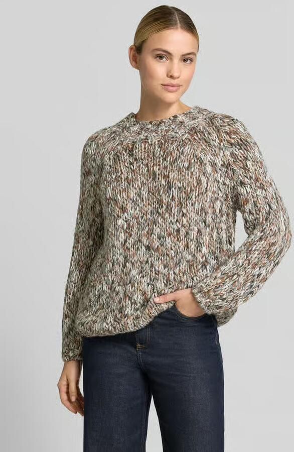 Rich & Royal Regular fit pullover met scheerwol - Foto 3