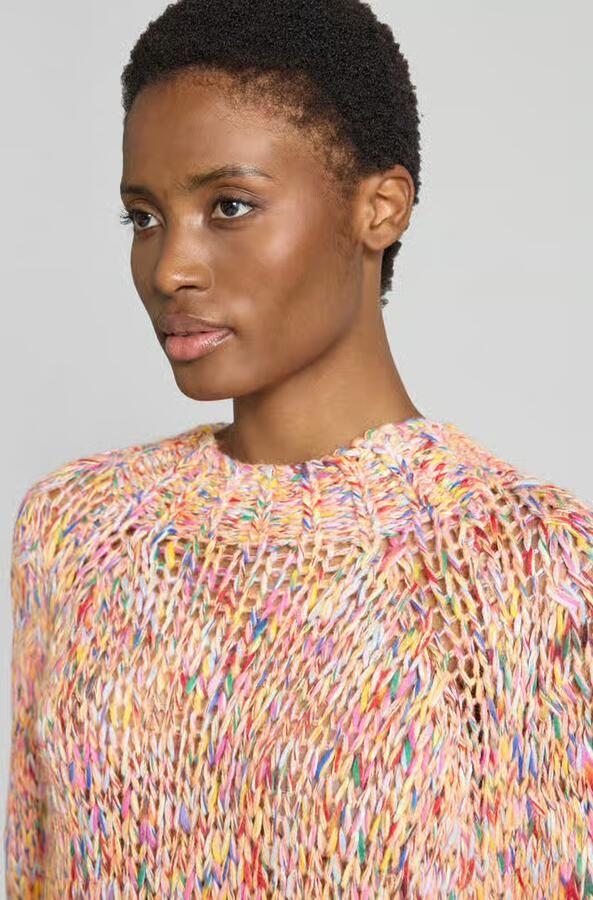 Rich & Royal Regular fit pullover met scheerwol in tricotlook - Foto 2