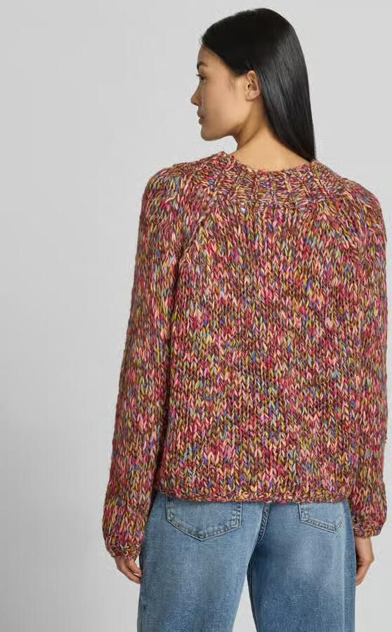 Rich & Royal Regular fit pullover met scheerwol in tricotlook - Foto 3