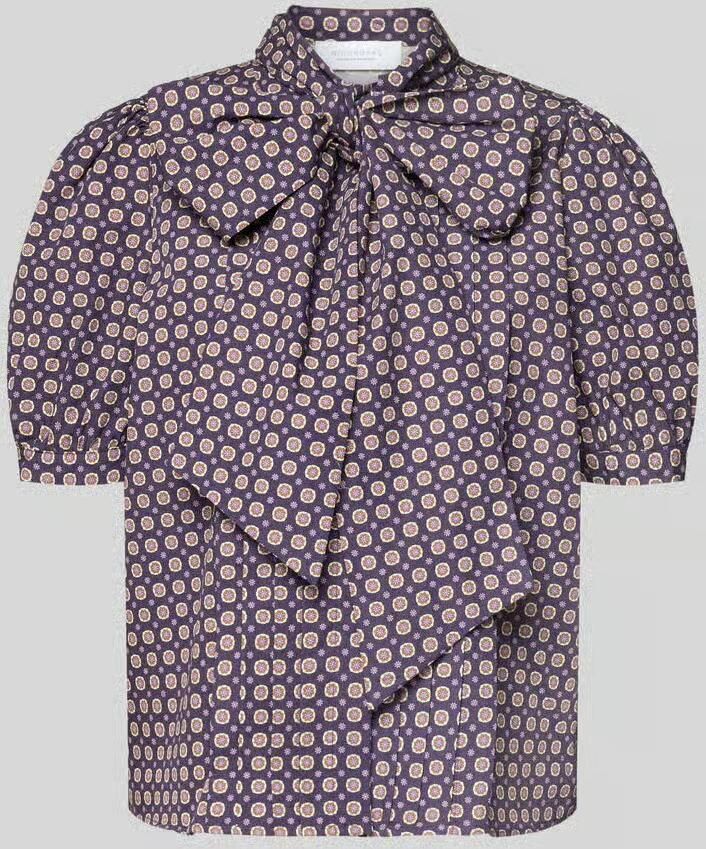 Rich & Royal Regular Fit strikblouse in all-over look