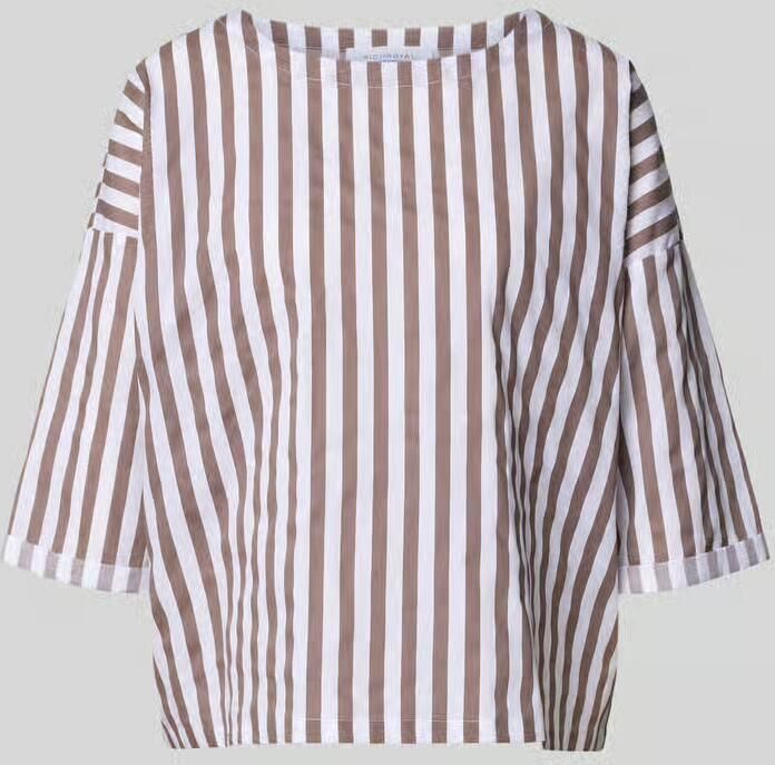 Rich & Royal relaxed fit blouse met boothals