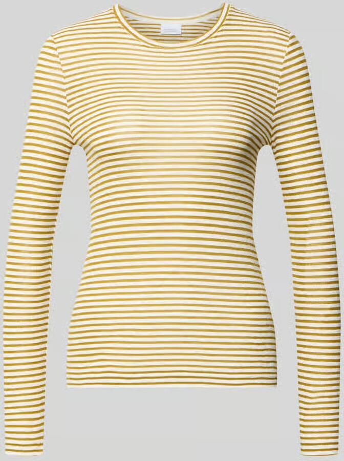 Rich & Royal Shirt met lange mouwen in all-over look met ronde hals
