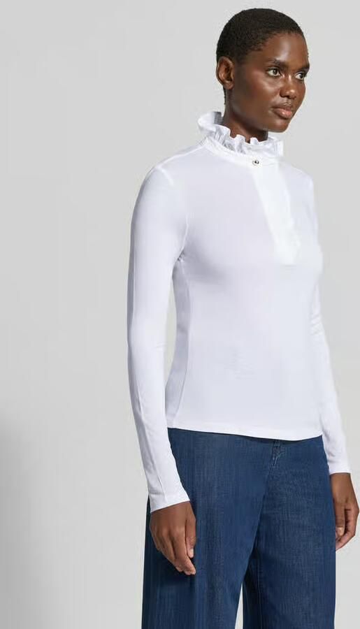 Rich & Royal Shirt met lange mouwen met ruches - Foto 2