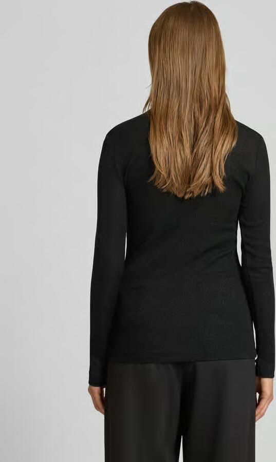 Rich & Royal Shirt met lange mouwen van viscosemix met opstaande kraag