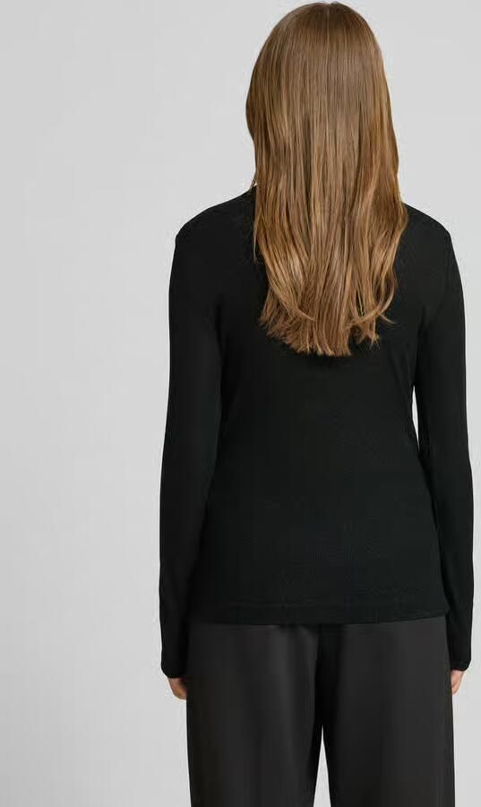 Rich & Royal Shirt met lange mouwen van viscosemix met opstaande kraag