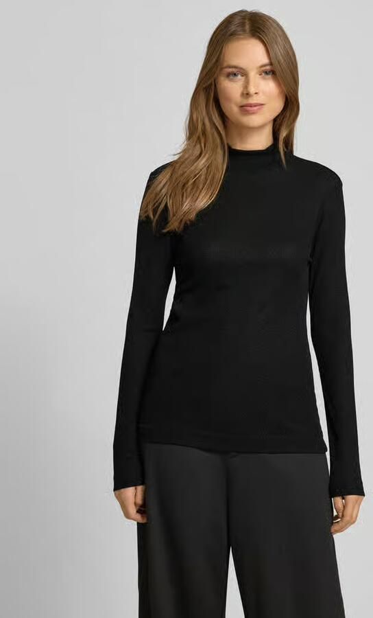 Rich & Royal Shirt met lange mouwen van viscosemix met opstaande kraag - Foto 2