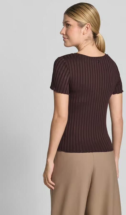 Rich & Royal Slim fit t-shirt van viscosemix - Foto 3
