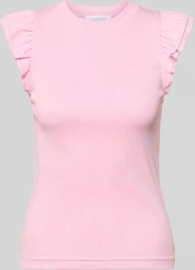 Rich & Royal slim fit top met ruchesafwerking