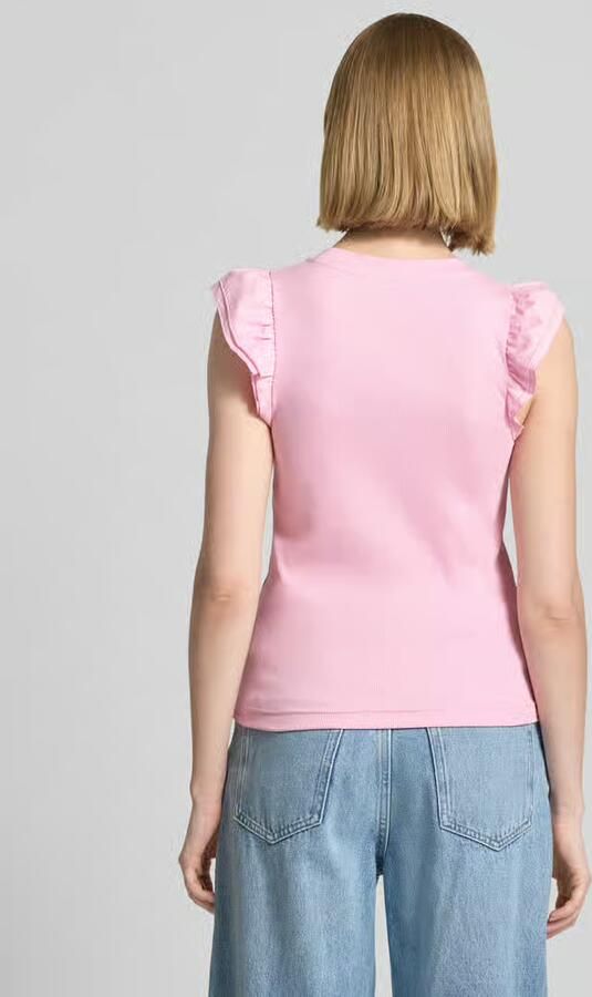 Rich & Royal slim fit top met ruchesafwerking - Foto 3