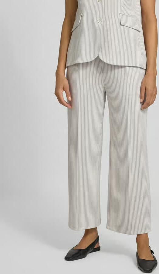 Rich & Royal Stoffen broek met achterzakken en persplooien - Foto 2