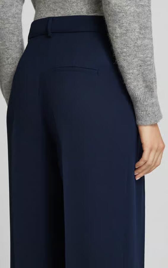 Rich & Royal Pantalon met vouw Met merkenlabel boven de tas - Foto 5