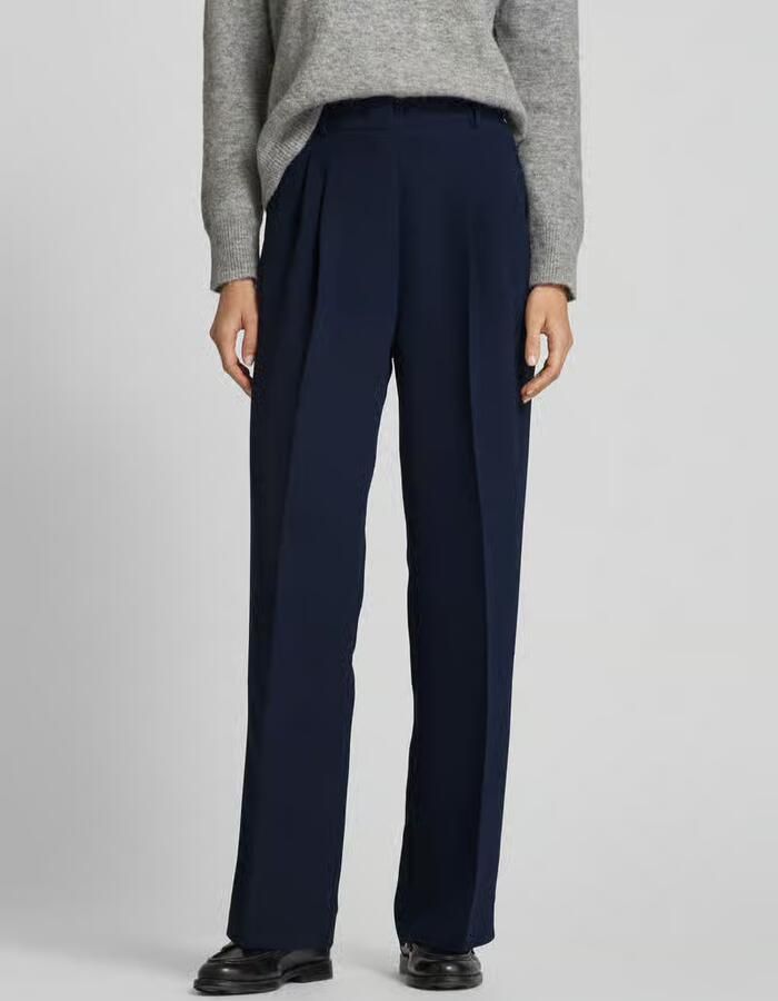 Rich & Royal Pantalon met vouw Met merkenlabel boven de tas - Foto 6