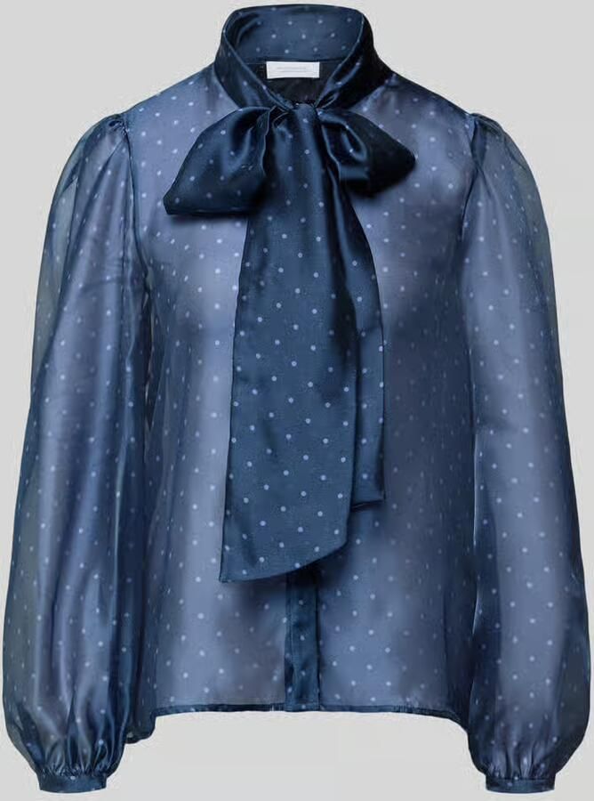 Rich & Royal strikblouse in semitransparant design