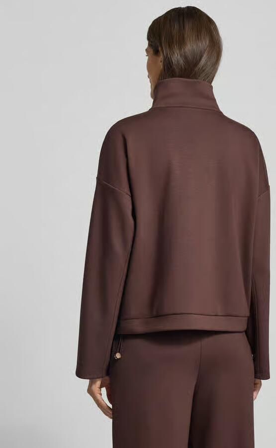 Rich & Royal Sweatjack van viscosemix met tweewegsritssluiting