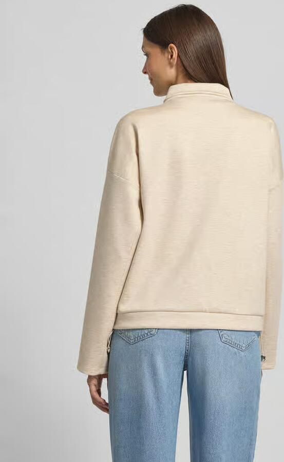 Rich & Royal Sweatjack van viscosemix met tweewegsritssluiting