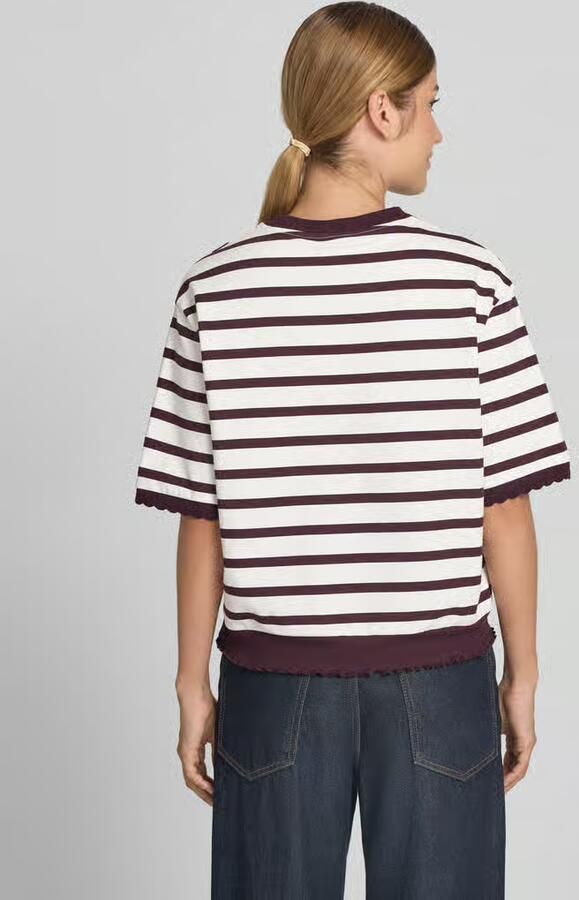 Rich & Royal Sweatshirt met 1 2-mouwen en geschulpte zoom - Foto 2