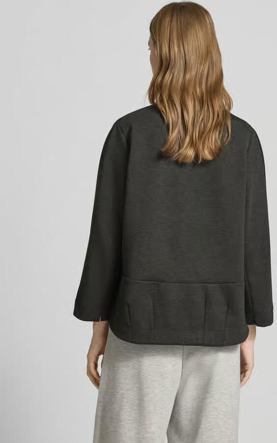 Rich & Royal Sweatshirt met 3 4-mouwen en tuniekkraag
