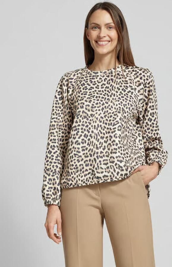 Rich & Royal Gedrukte Scuba Sweater Brown Dames - Foto 8