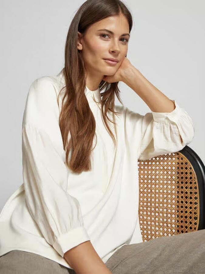 Rich & Royal Sweatshirt met overhemdkraag