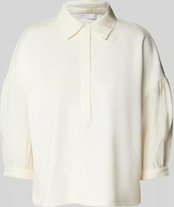 Rich & Royal Sweatshirt met overhemdkraag - Foto 2