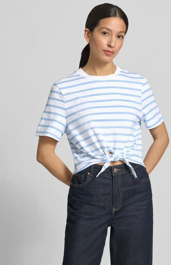 Rich & Royal T-shirt in all-over look met knoopdetail - Foto 2