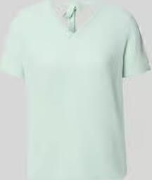 Rich & Royal T-shirt in brei-look met V-hals