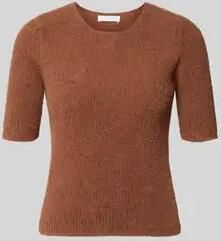 Rich & Royal T-shirt in tricotlook met ronde hals