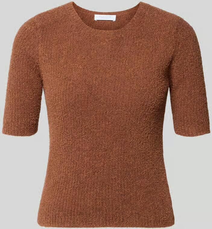 Rich & Royal T-shirt in tricotlook met ronde hals - Foto 2
