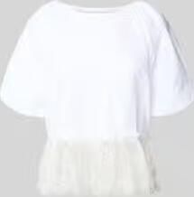 Rich & Royal T-shirt met kant en ballonmouwen