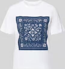 Rich & Royal T-shirt met motiefprint en met siersteentjes