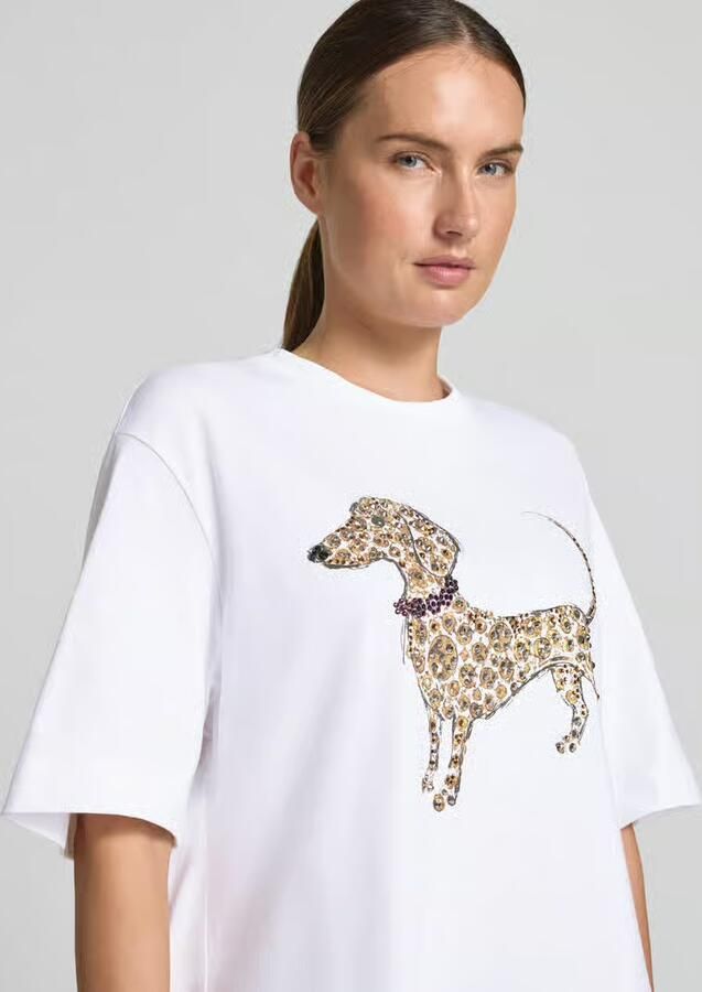 Rich & Royal T-shirt met motiefprint en met siersteentjes - Foto 2