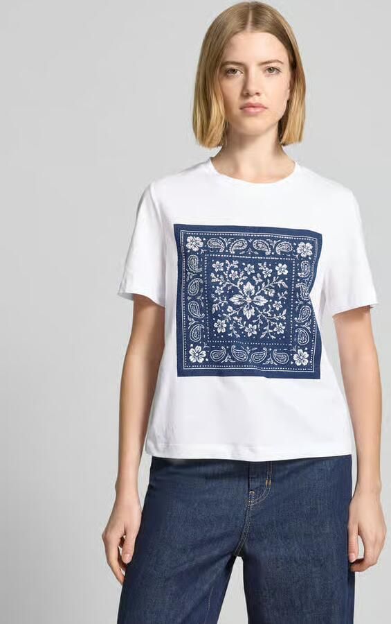 Rich & Royal T-shirt met motiefprint en met siersteentjes - Foto 2