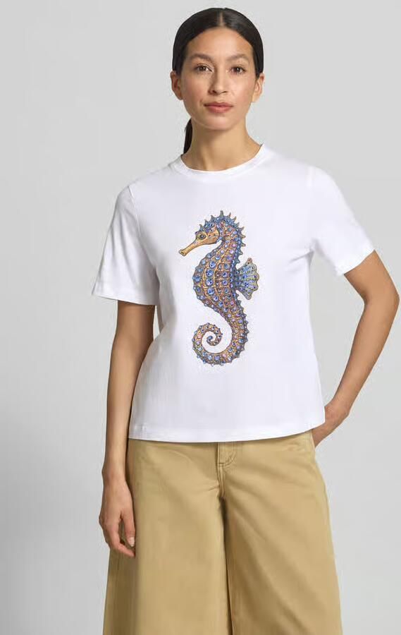 Rich & Royal T-shirt met motiefprint en ronde hals - Foto 3