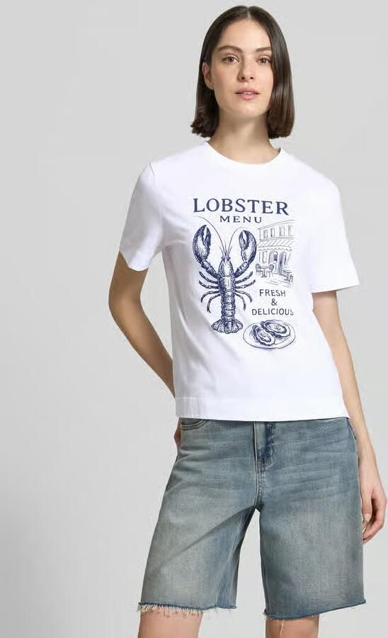 Rich & Royal T-shirt met motiefprint en ronde hals - Foto 2