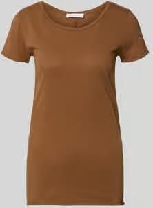 Rich & Royal T-shirt met ronde hals en rolzoom